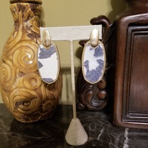 Boutique style snake print earrings